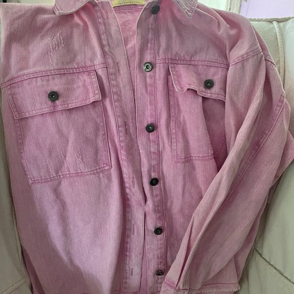 (m) Pink Denim Jacket- Lizard Thicket/HowVery.Loved- New with Tags. - Picture 6 of 6